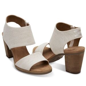 Toms Majorca Cutout Natural Heeled Sandal